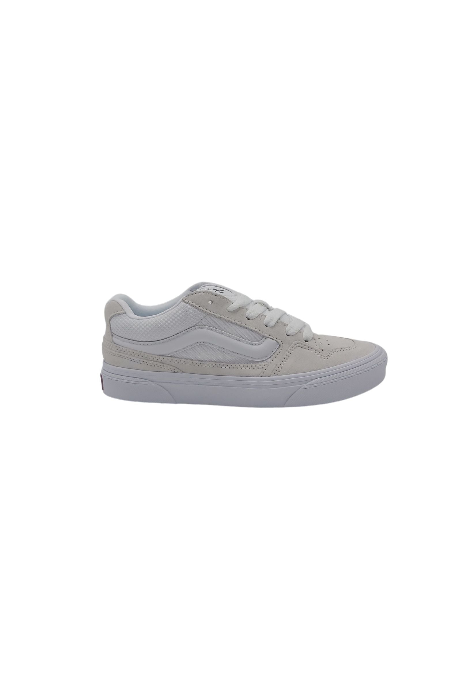 Ladies Caldrone White Sneaker-Side View