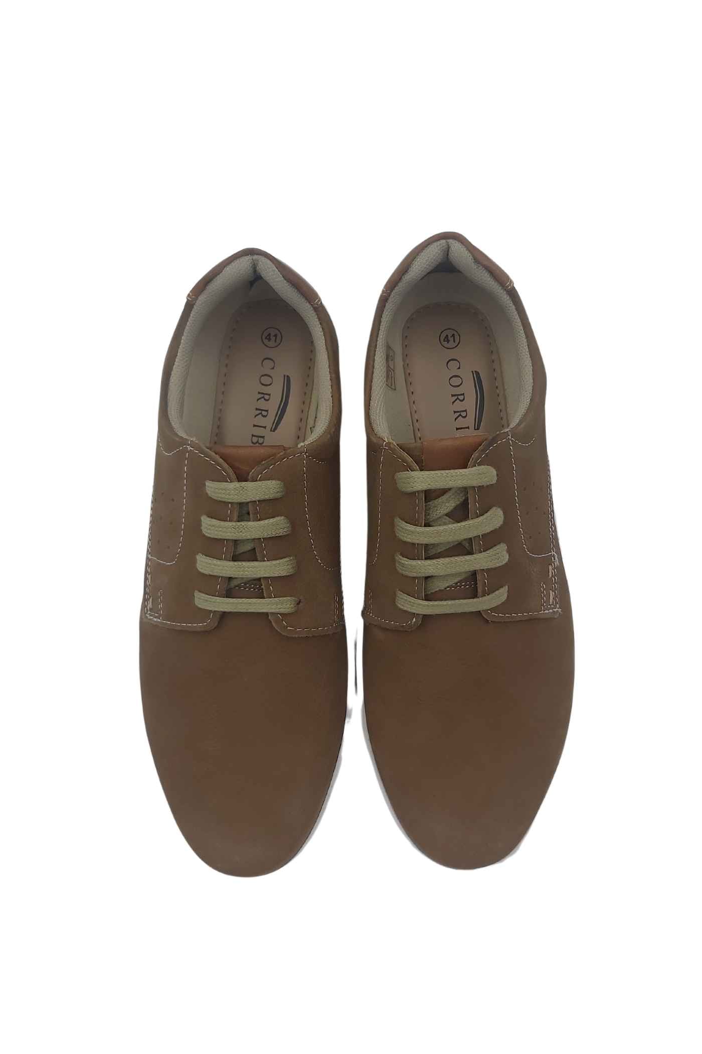 Men's Daly Tan Smart Casual Shoe-Top View