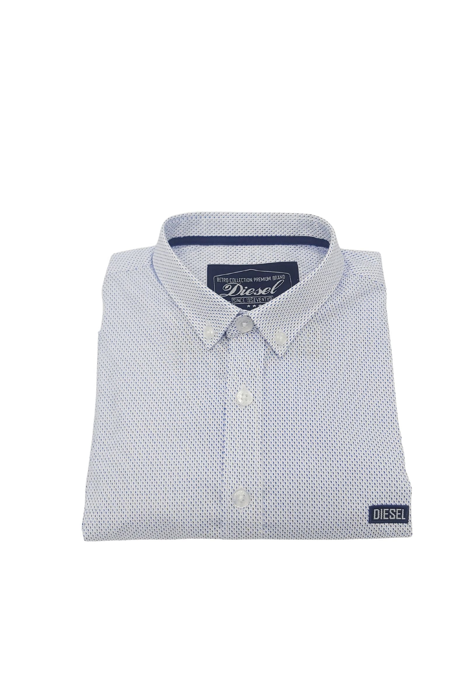 DIESEL KIDS Ryan Boys White Pattern Shirt White front view