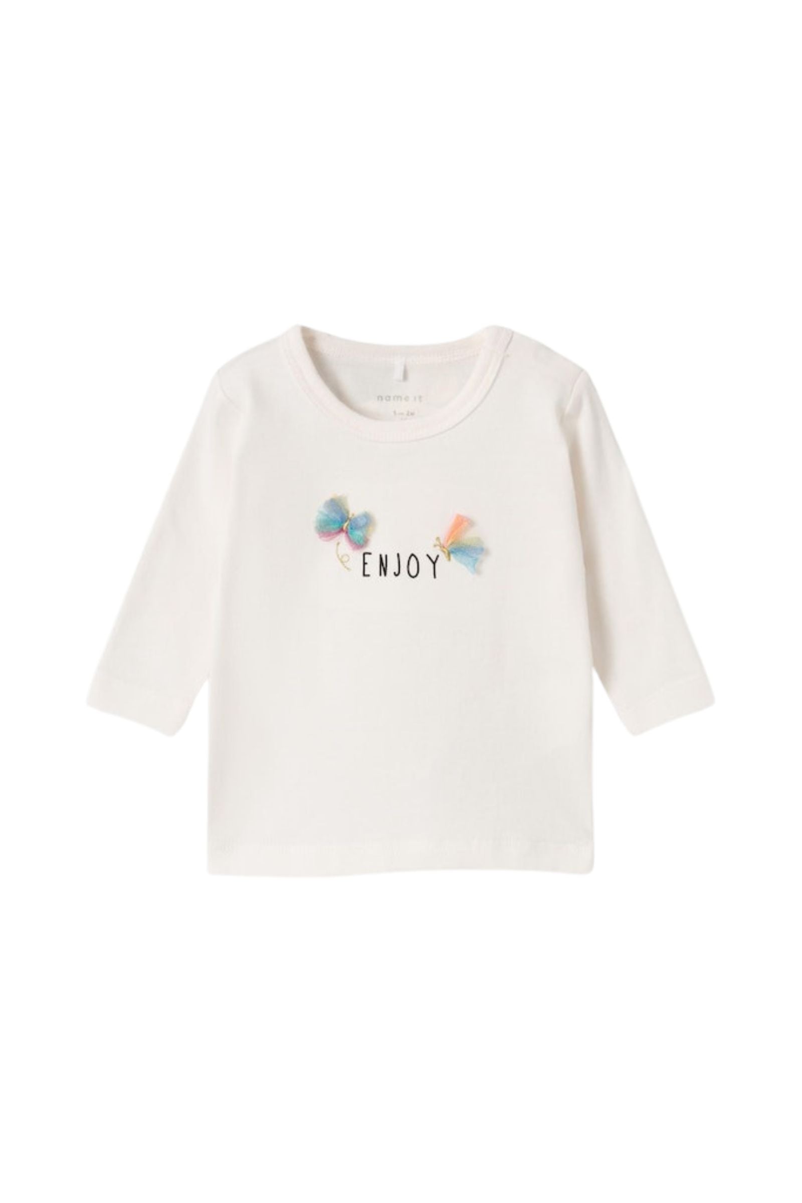 Girl's Finna Short Sleeve Top-Jet Stream-Front View