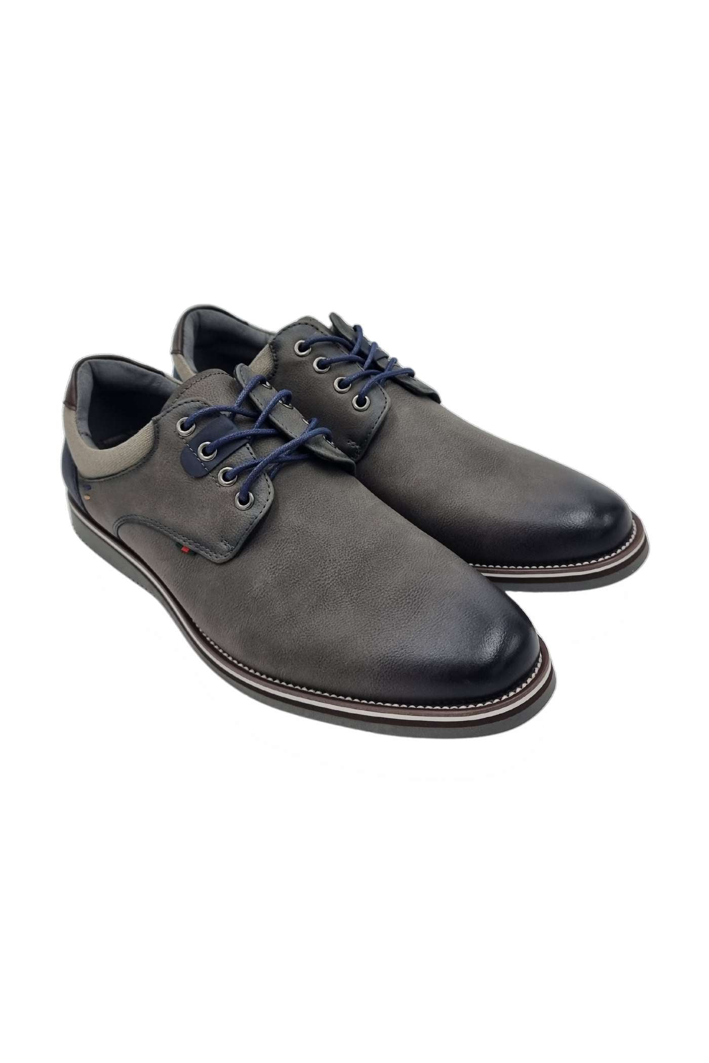 6TH SENSE Dolphman Lace Up Grey Shoe Grey front view