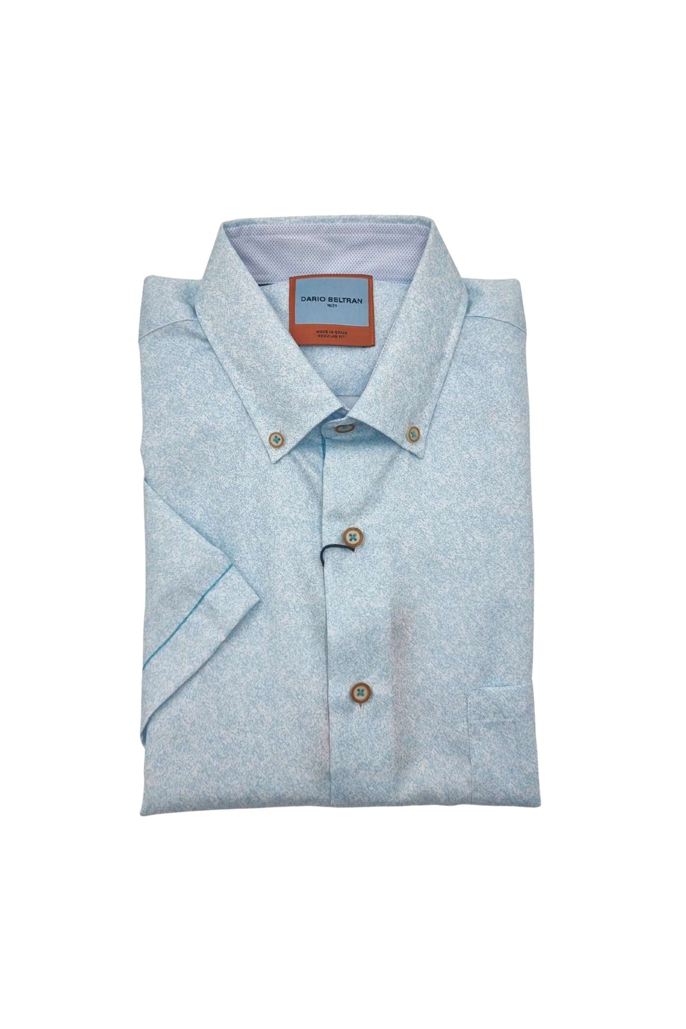 Men's Galindo Sky Blue / White Shirt -Front View
