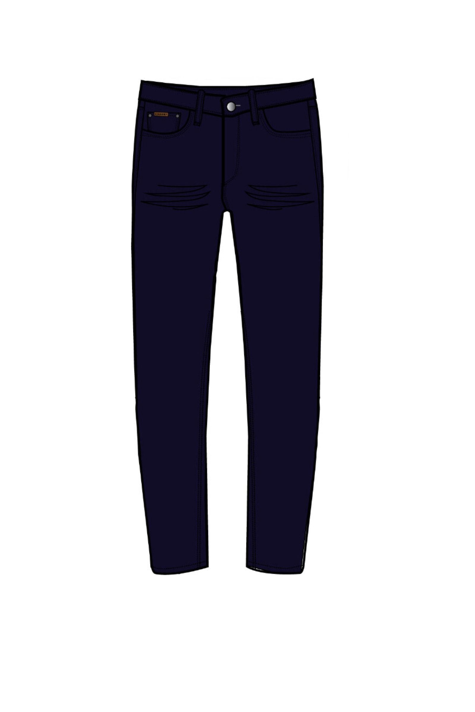 Boy's Torey Junior Jeans - Navy-Front View