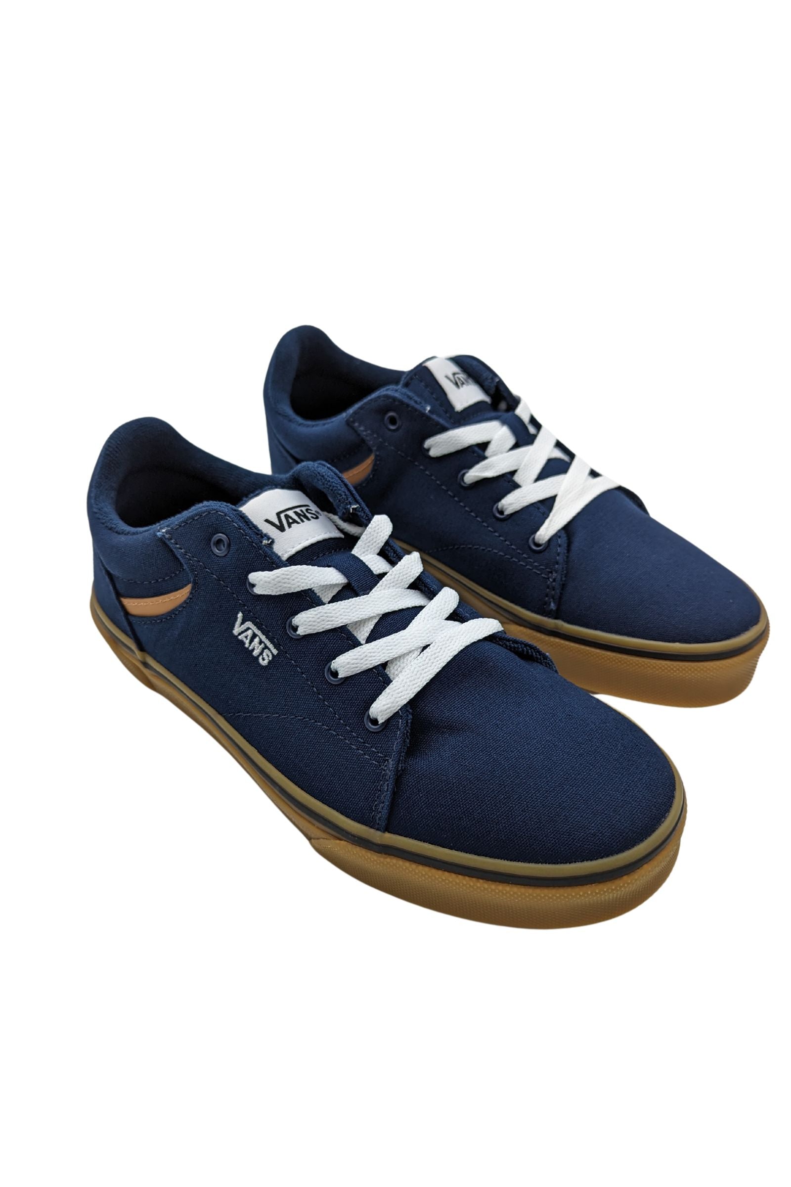 Seldan Dress Blue Boys Sneakers-Side View