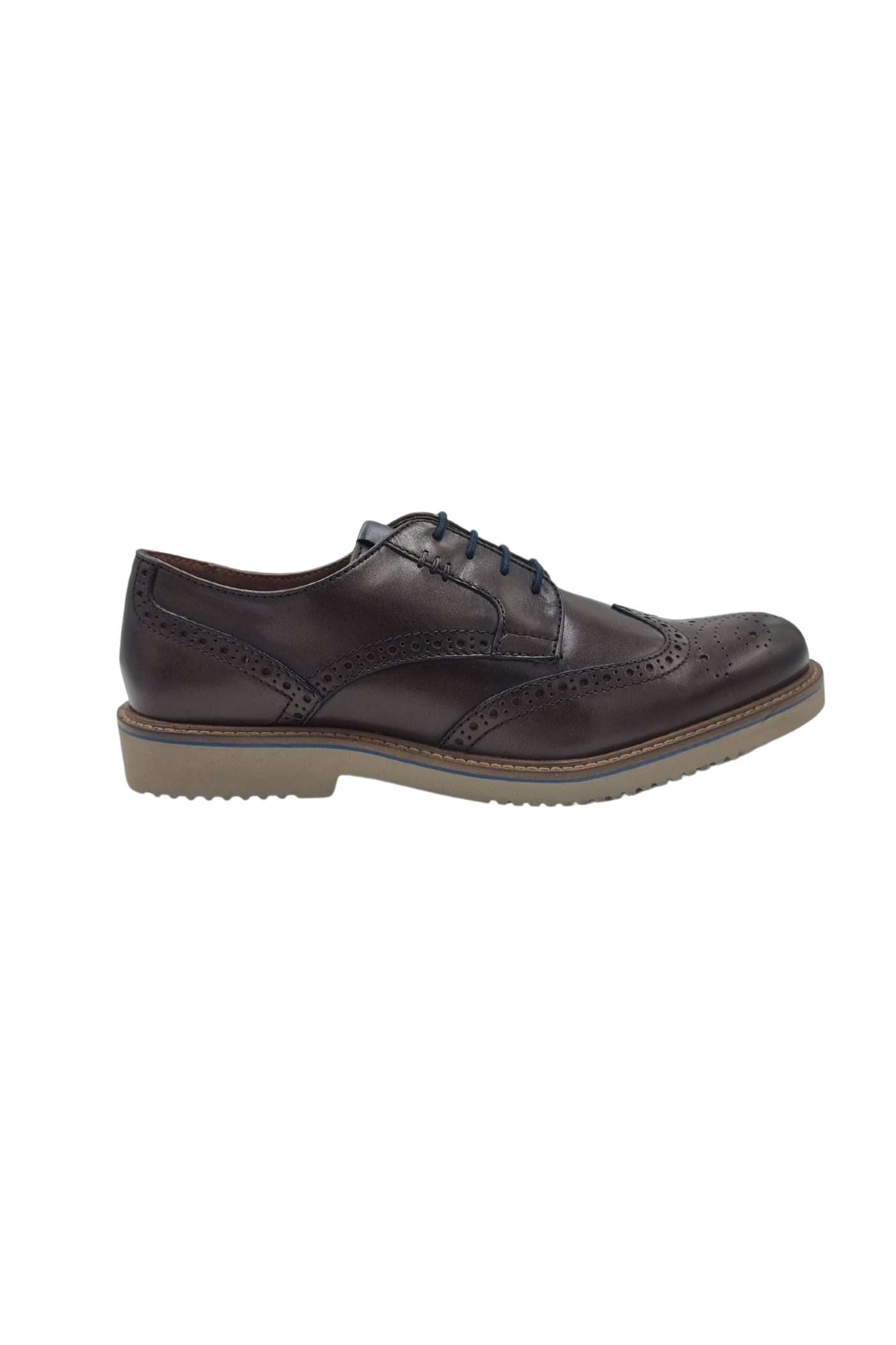 Men's Stan Mahogany Lace Shoes-Side View