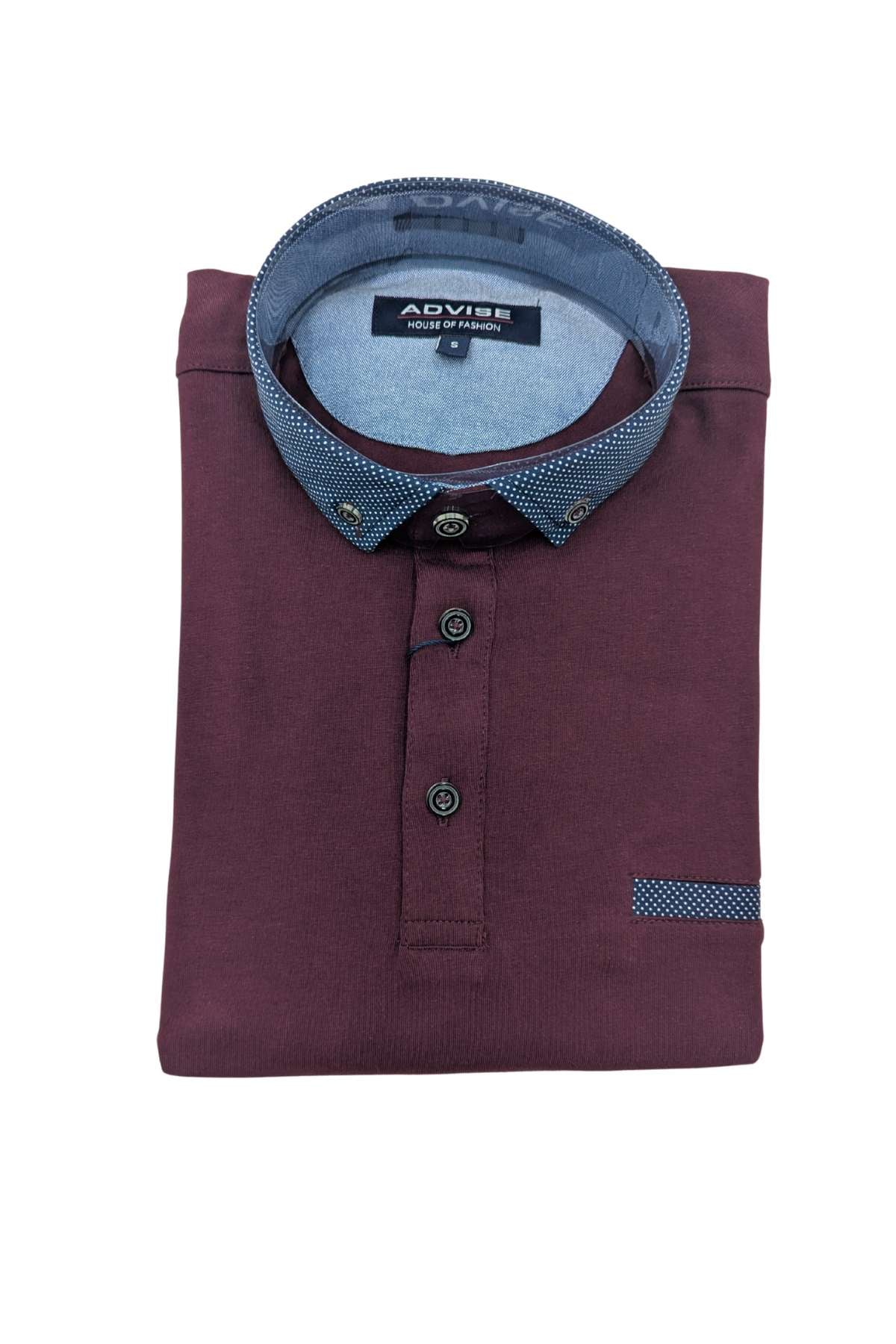 Advise Advise Burgundy Polo Burgundy front view