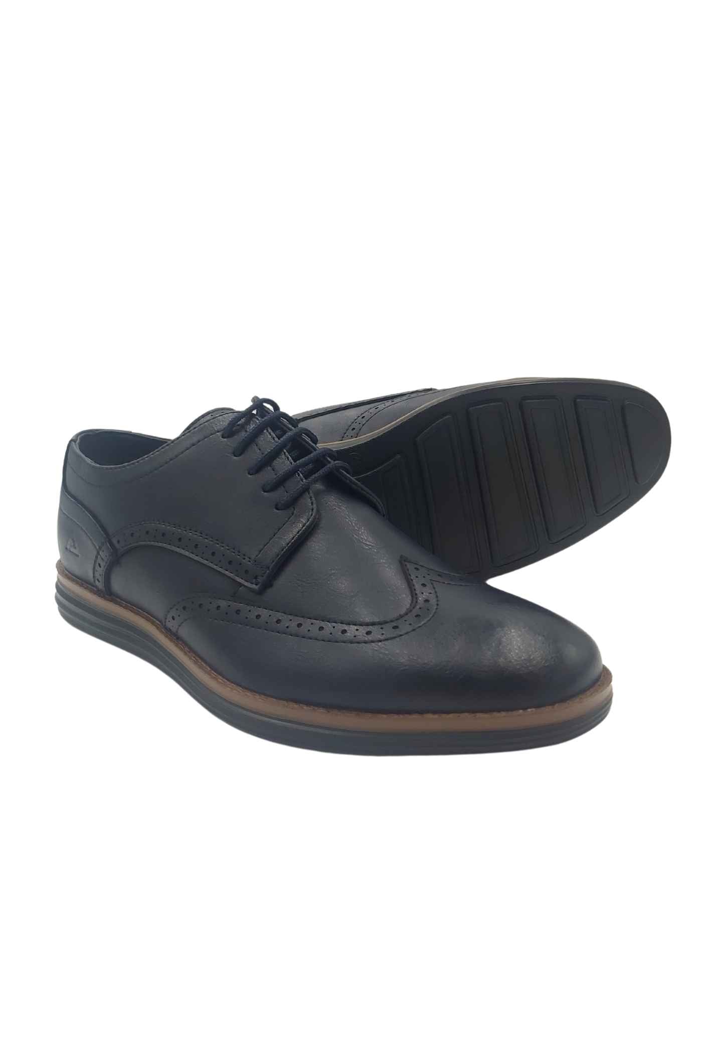 Park & 1st Greenpoint Lace Shoe - Marine Marine back view