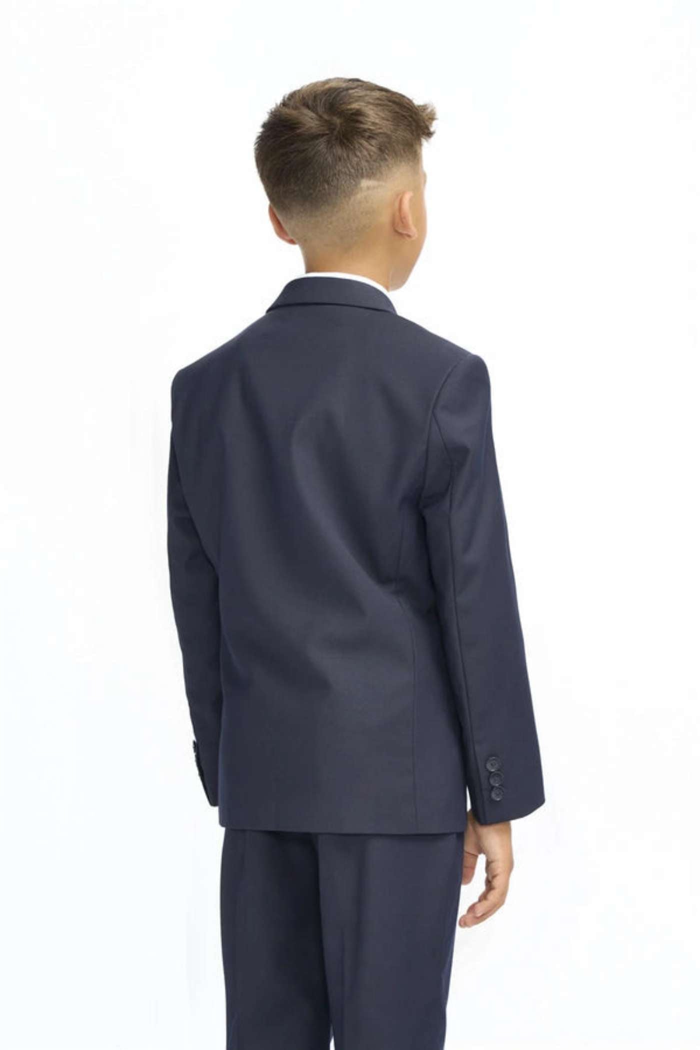 Malibu Navy Boys 3 Piece Suit-Back view