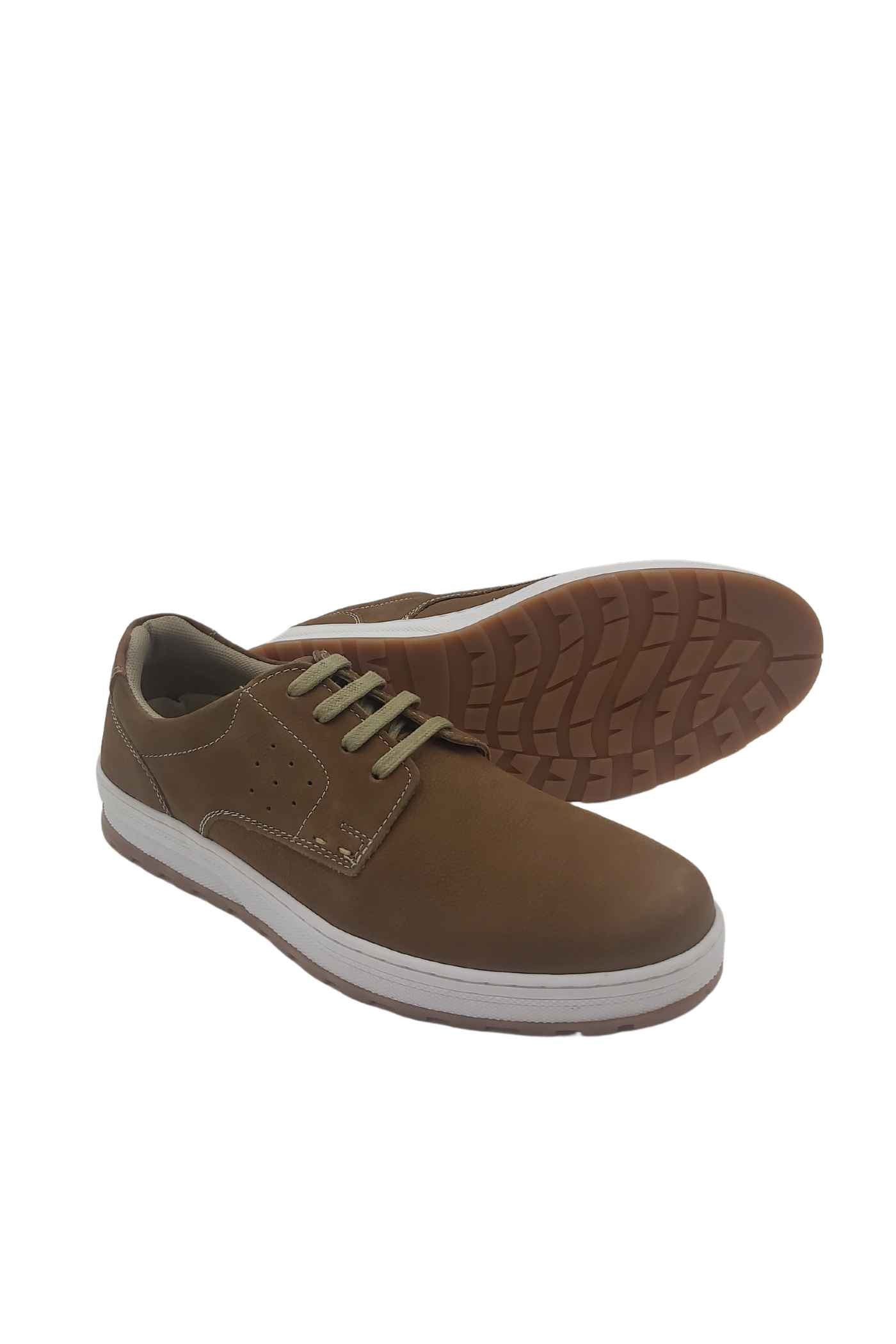 Men's Daly Tan Smart Casual Shoe-Sole View