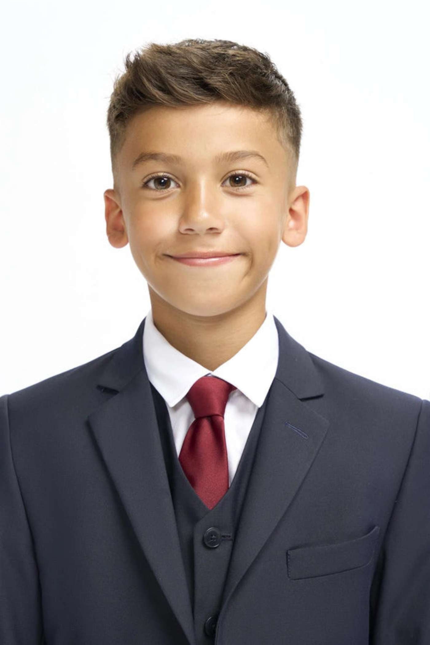 Malibu Navy Boys 3 Piece Suit-Close up