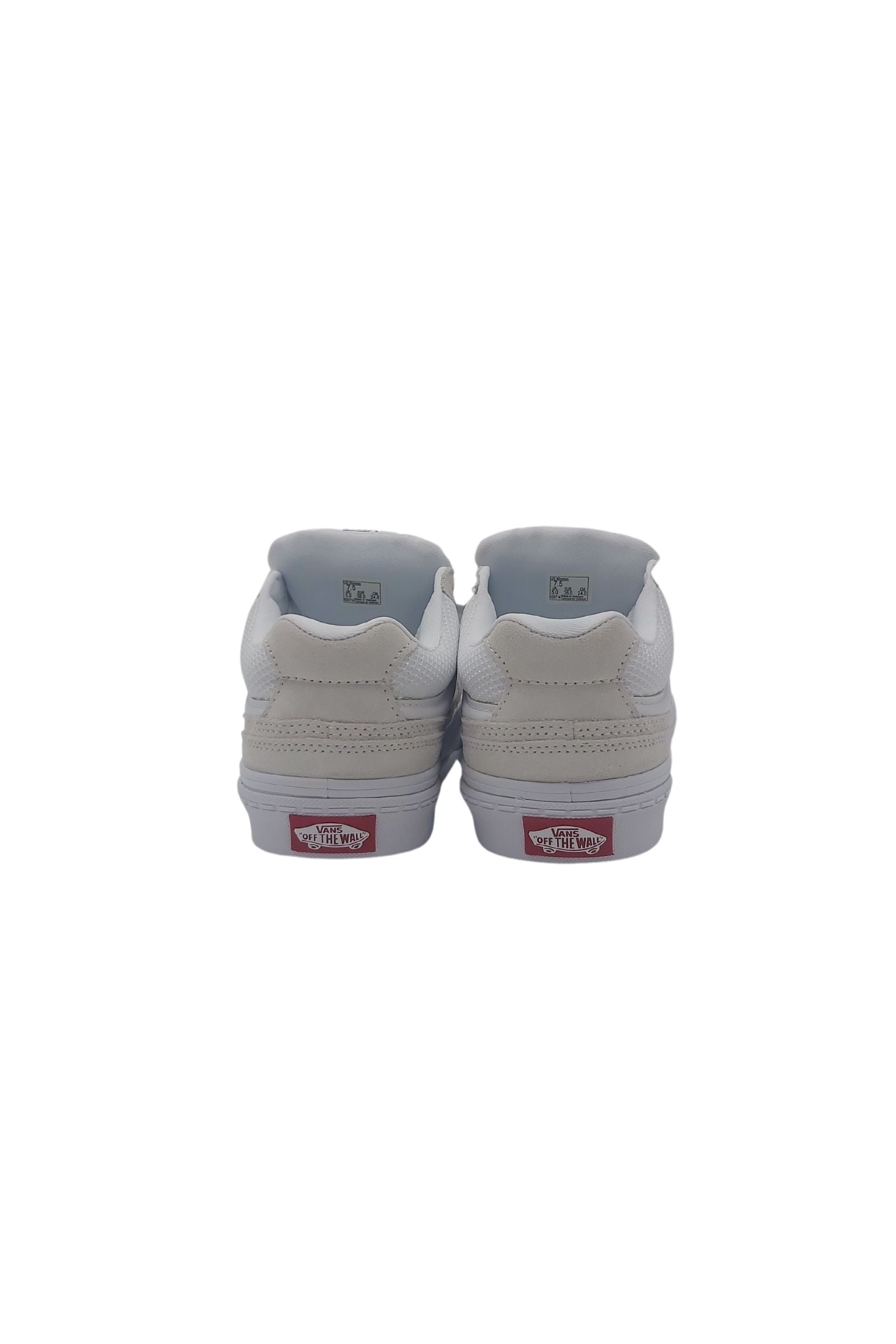 Ladies Caldrone White Sneaker-Back View