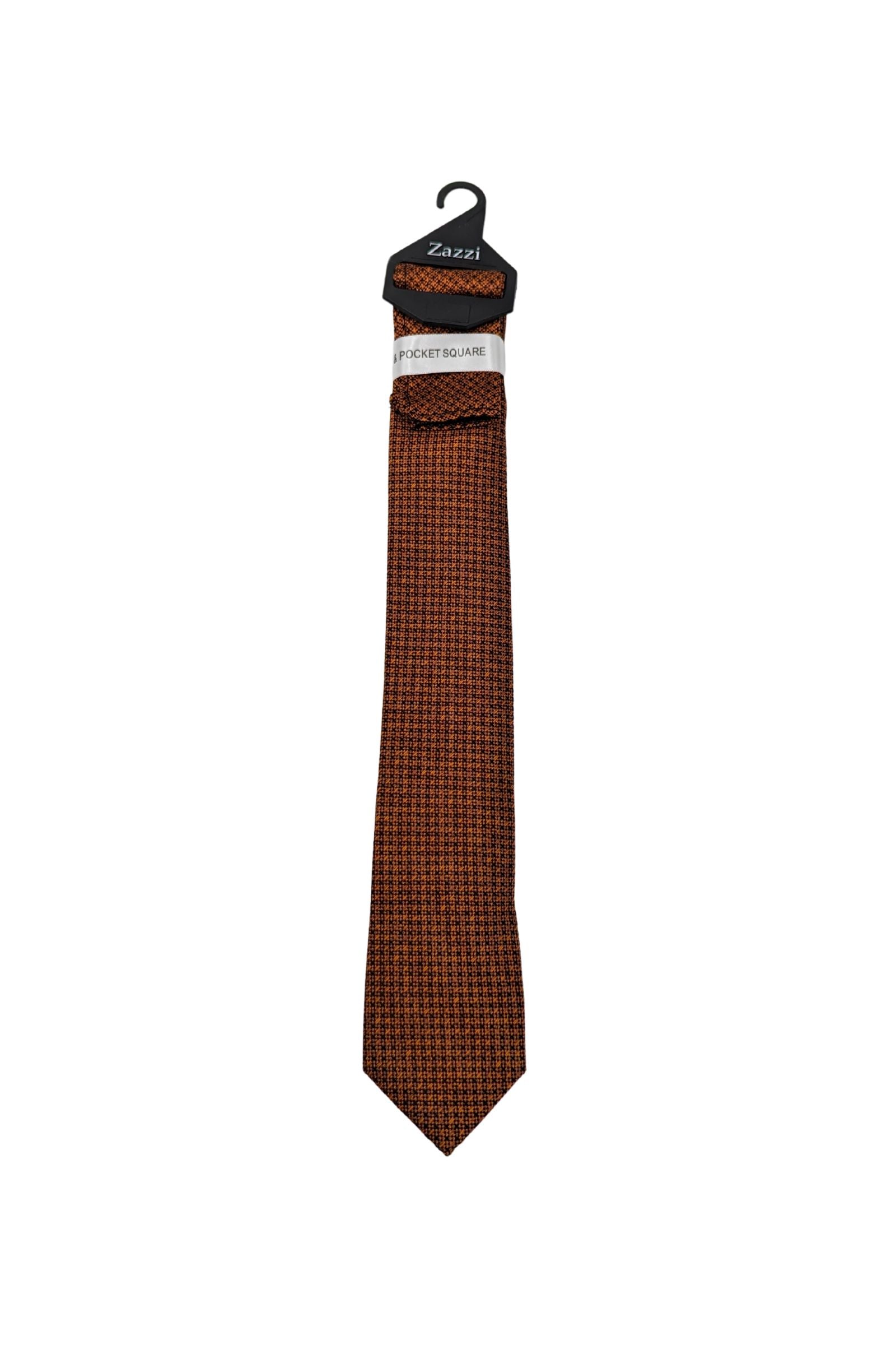 Rust Pattern Boys Tie & Pocket Square