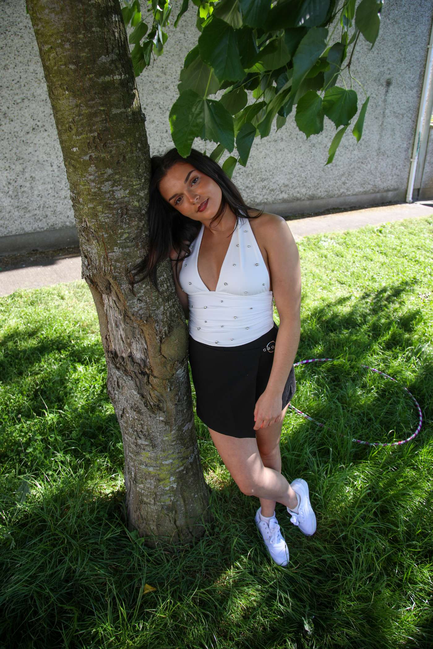 Laura in the Black Skort