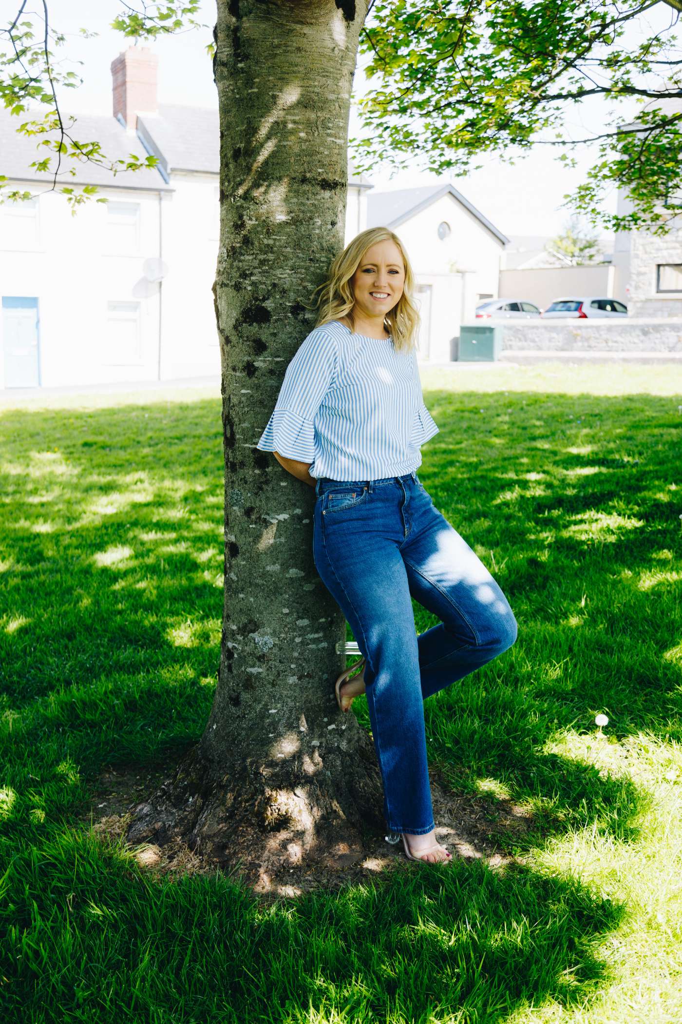 Valerie in High Waist Straight Leg Jeans
