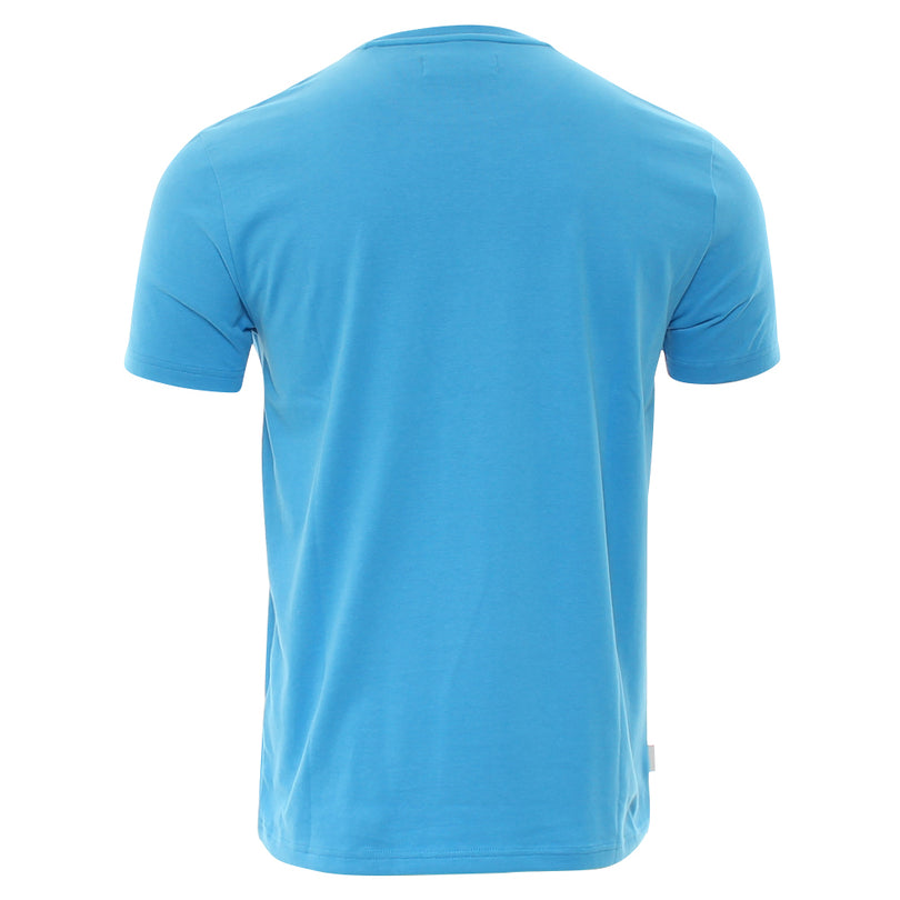Men's Sam Short Sleeve Blue Tee-Back View