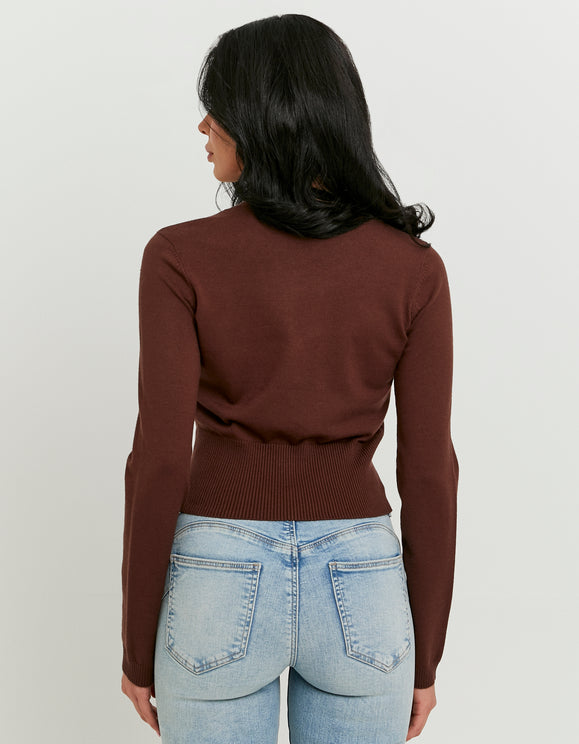Tally Weijl Brown Cardigan Brown detail view