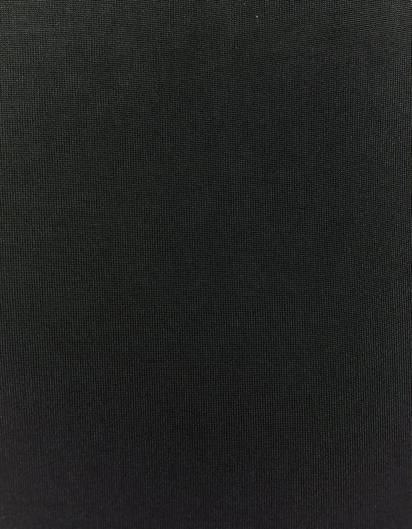 Ladies Long Sleeve Black Mini Dress-Close Up View