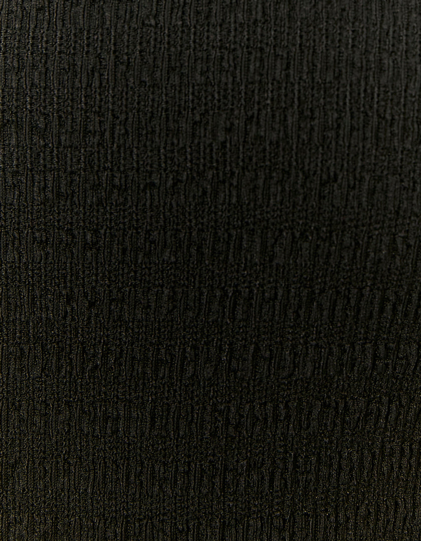 Ladies Mini Dress With Short Sleeves-Close Up View