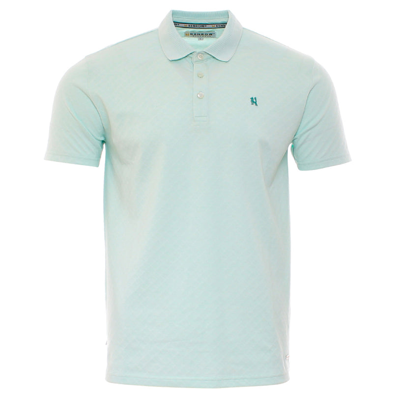 Men's Seth Green Polo Shirt-Ghost Front View
