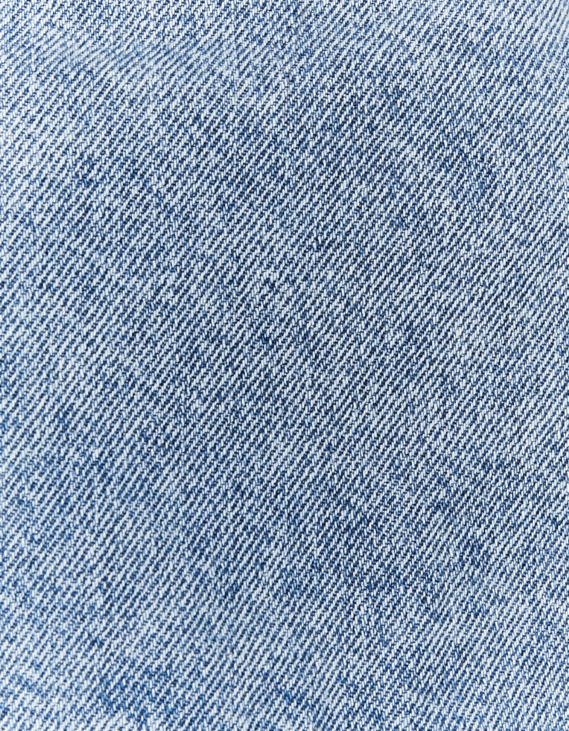 Tally Weijl Denim Jacket With Shearling Details BLUE back view