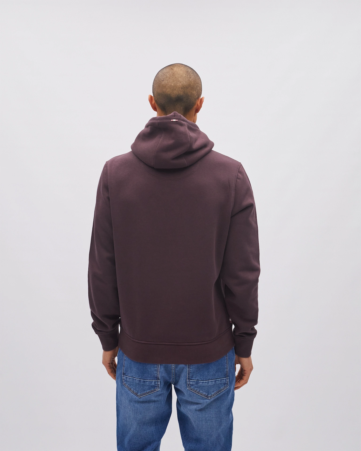 Diesel Slater Dark Prune Hoodie Dark Prune back view