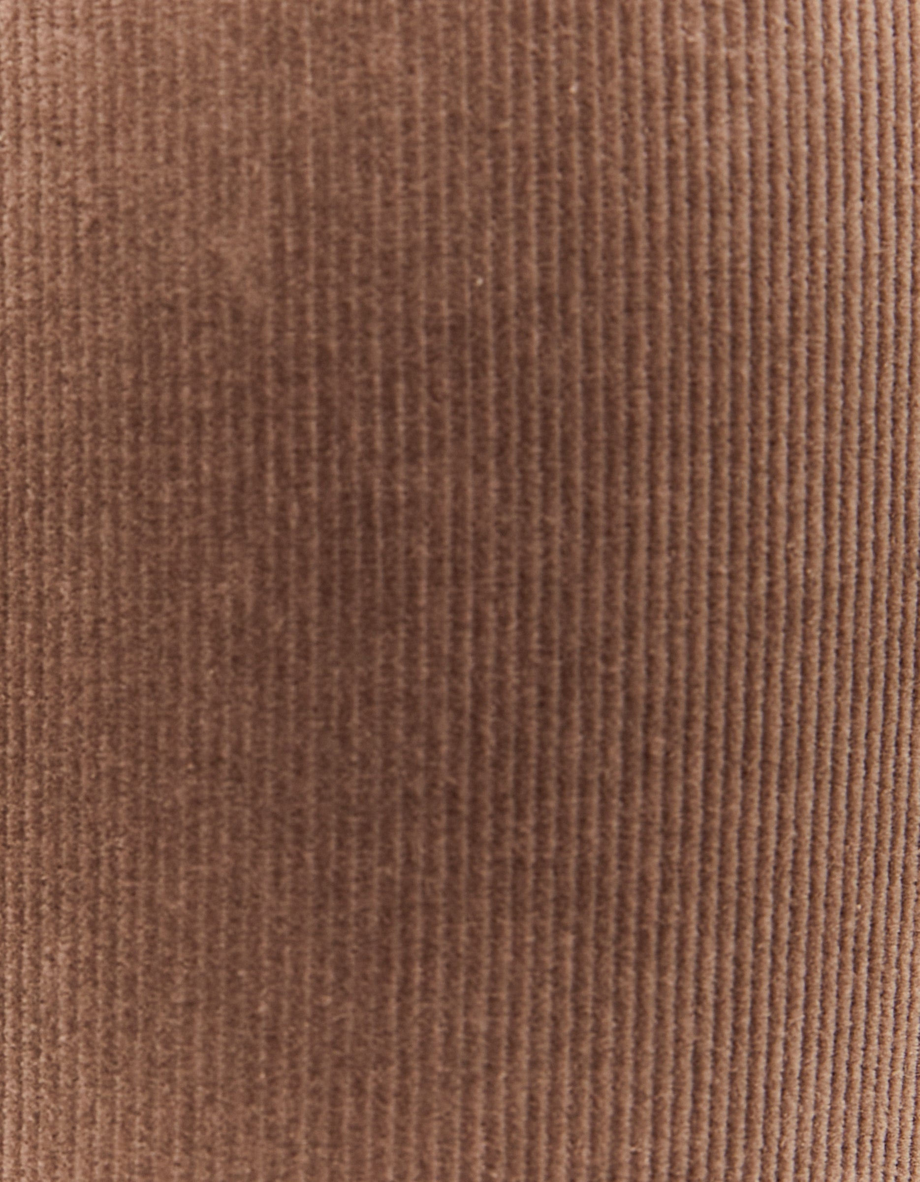 Ladies Brown Cord Bootcut Pant-Close Up View