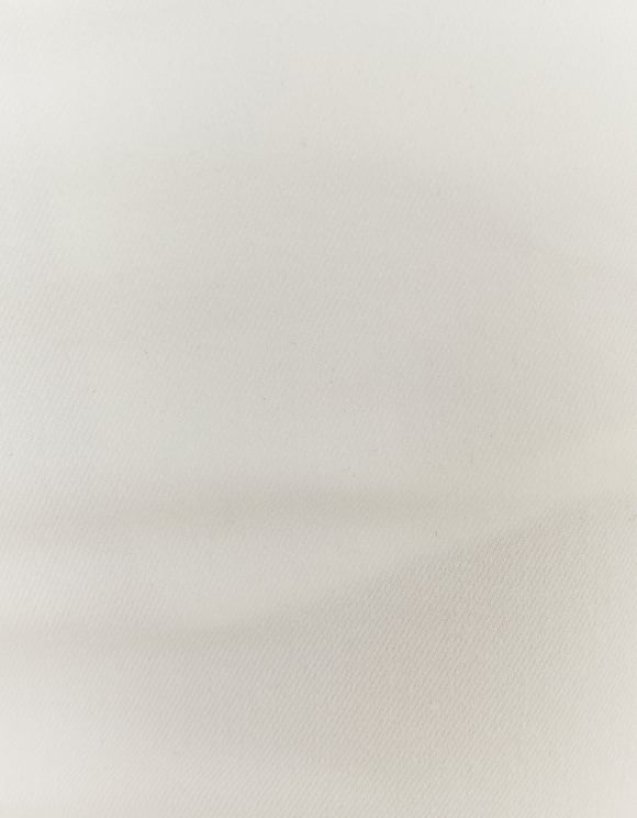 Ladies High Waisted White Skinny Pants-Close Up View