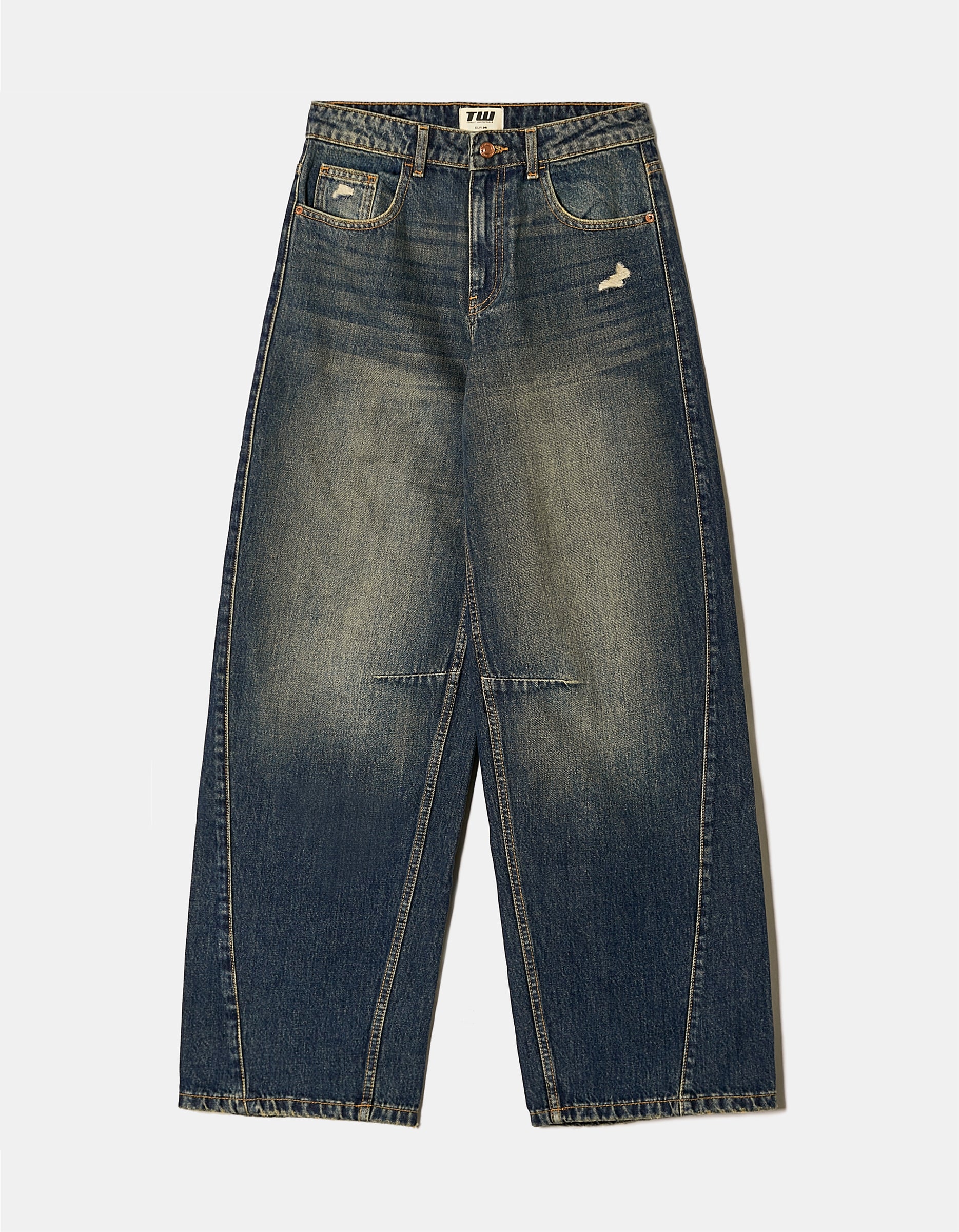Tally Weijl Dark Wash Skater Jeans BLUE back view