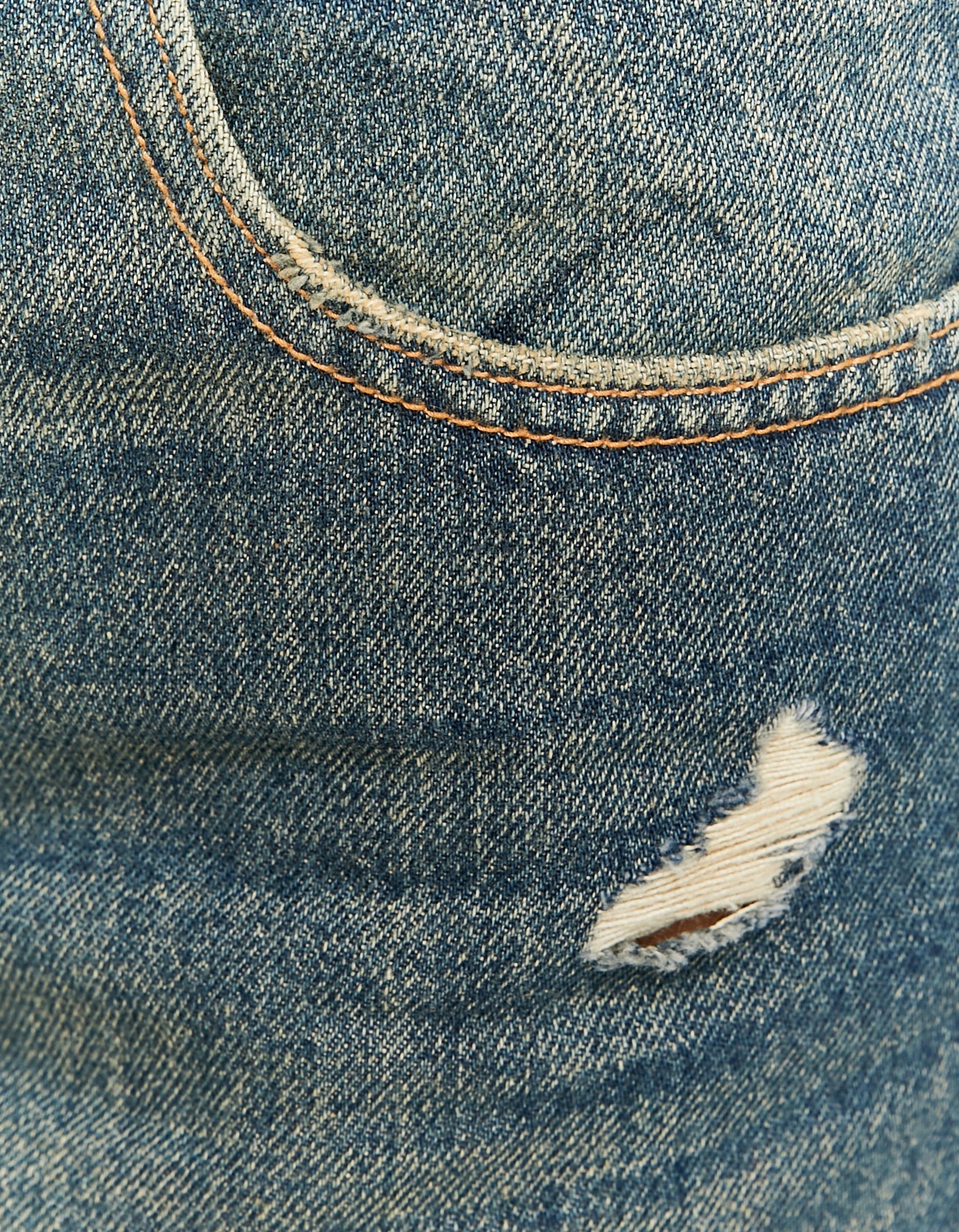Tally Weijl Dark Wash Skater Jeans BLUE side view