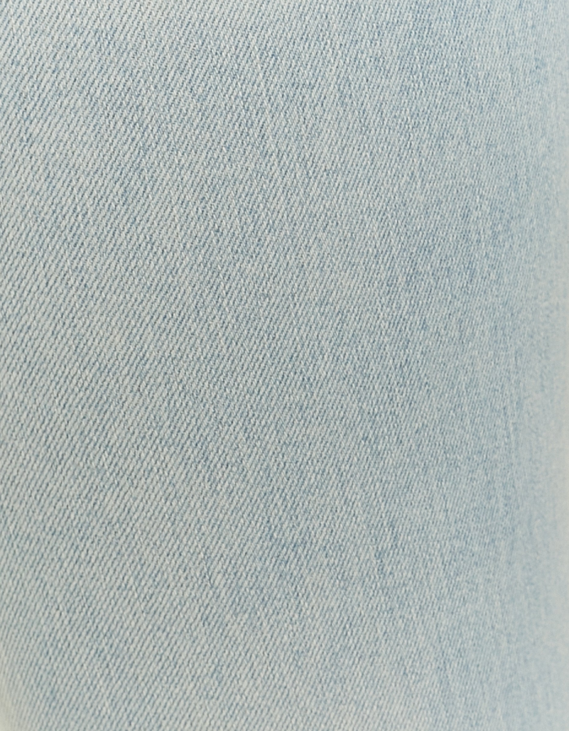 Ladies Mid Waist Blue Bootcut Jeans-Close Up View