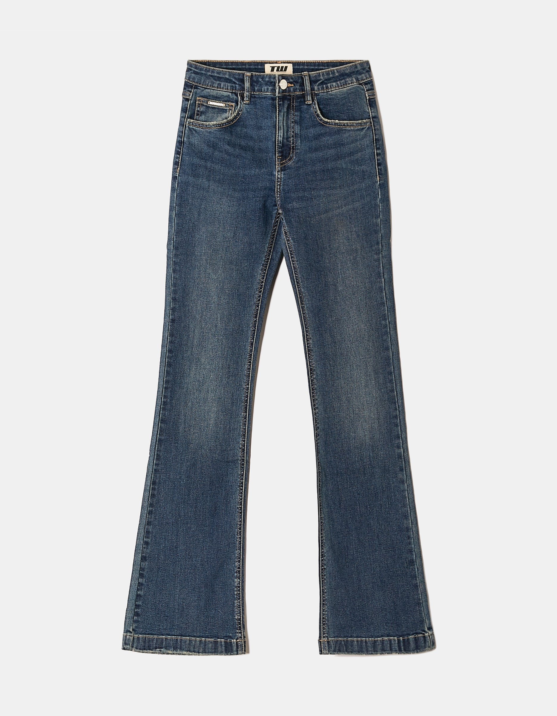 Tally Weijl Blue Mid Waist Bootcut Jeans Blue view 53