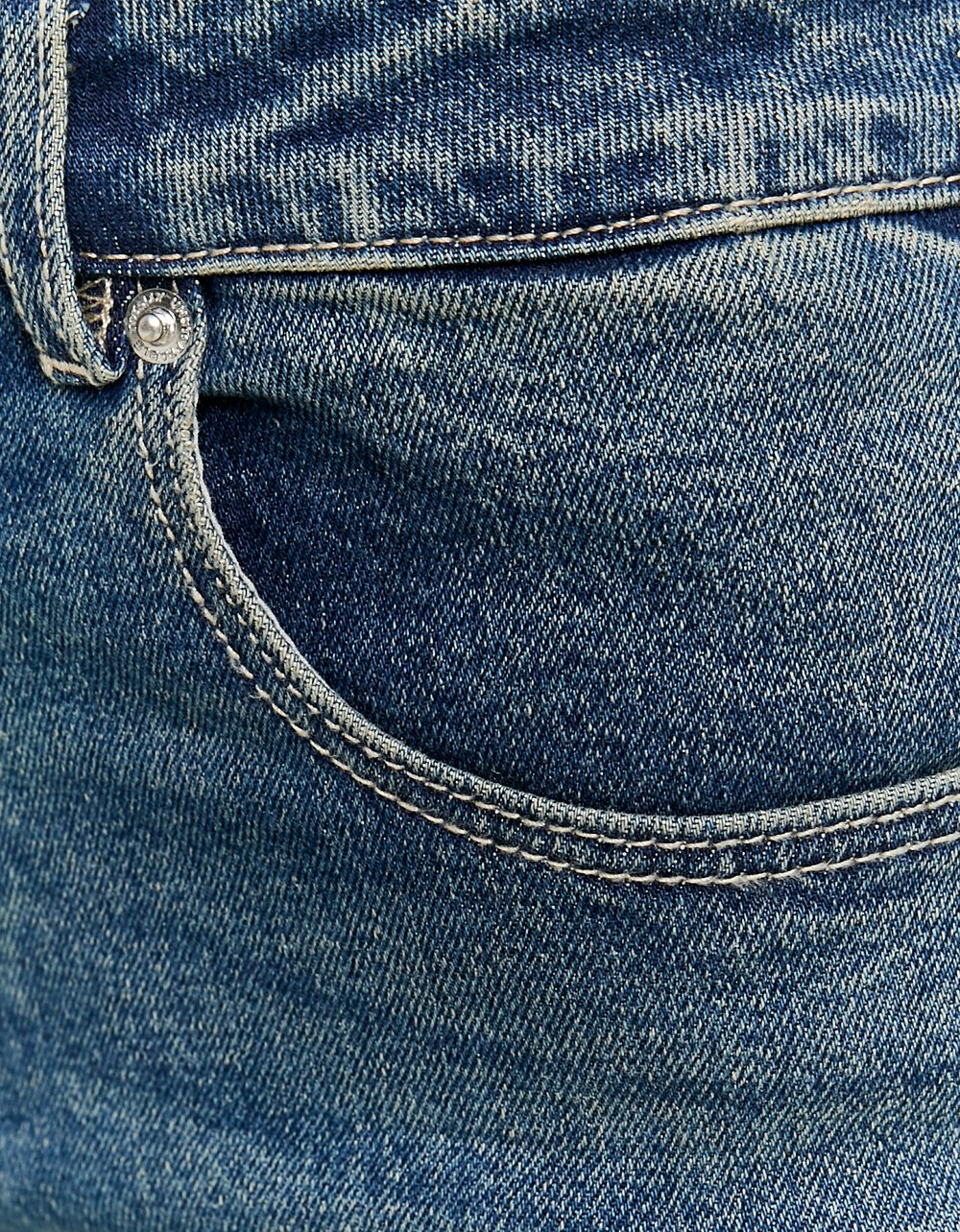 Ladies Blue Flare Jeans-Closer View