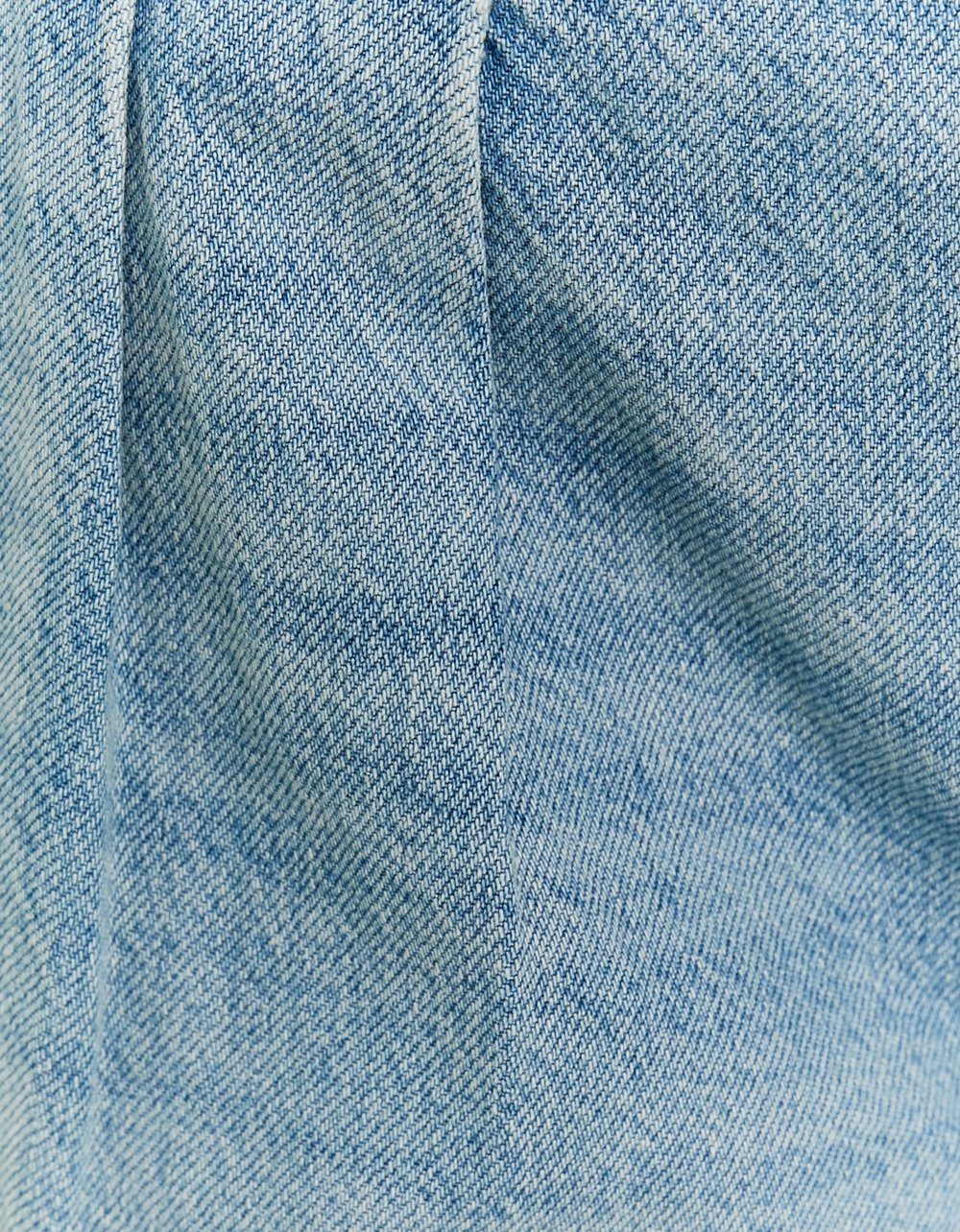 Ladies Low Waist Wide Leg Jeans-Close Up View