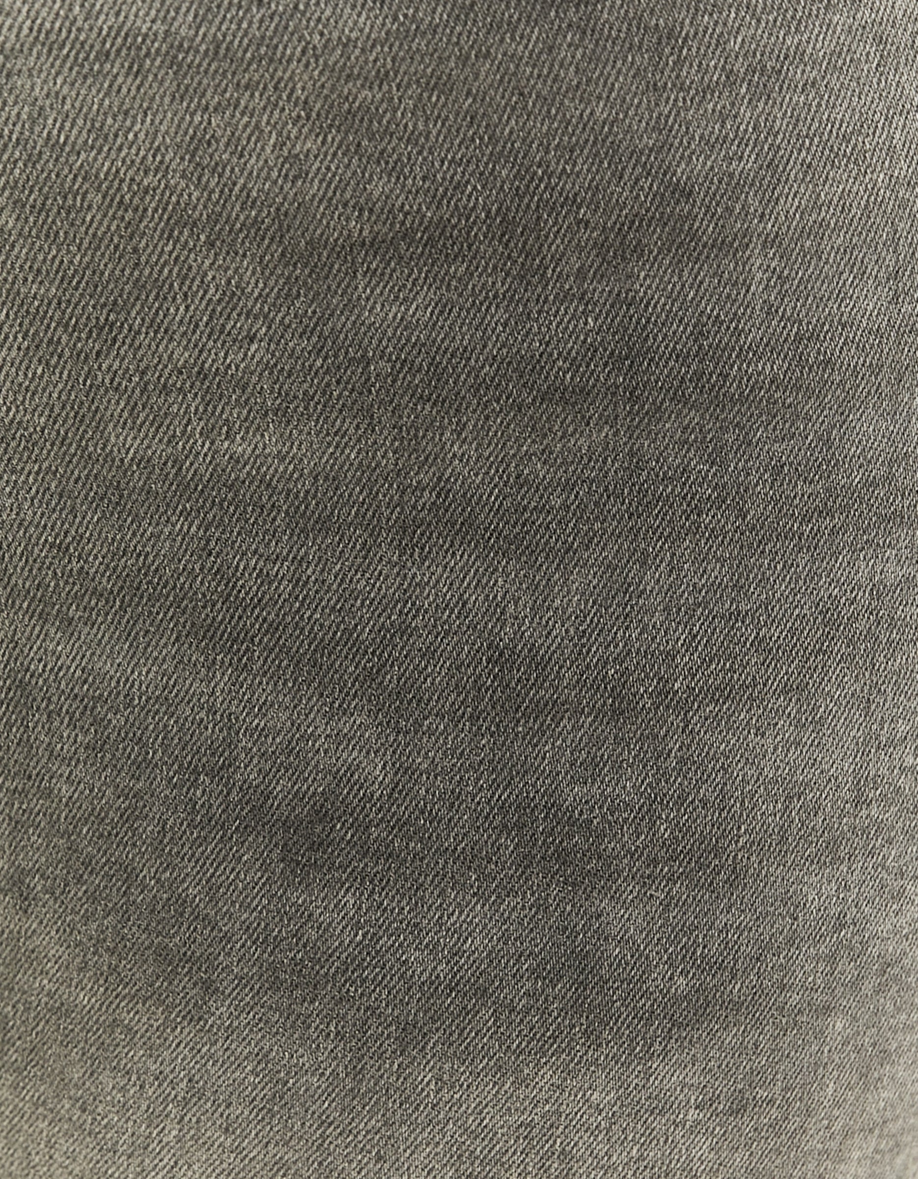 Ladies Mid Waist Skinny Push Up Black Jeans-Closer View