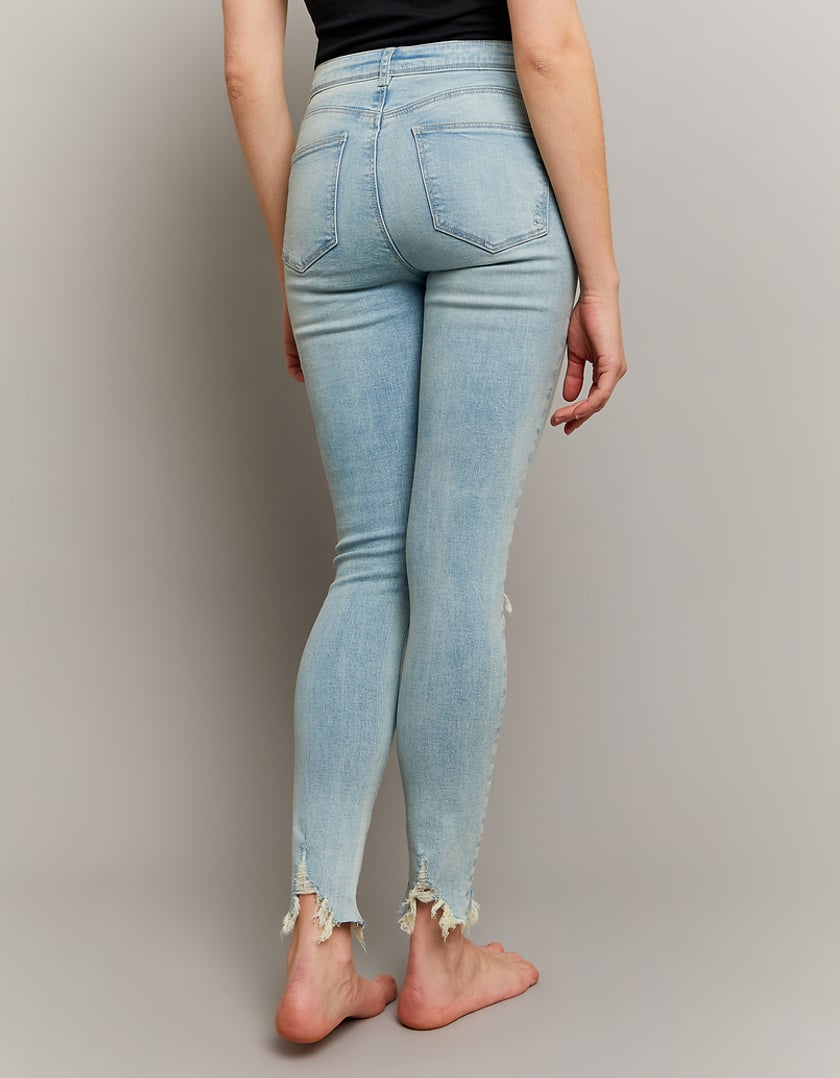 Tally Weijl Skinny Mid Waist Push Up Blue Jeans BLUE detail view
