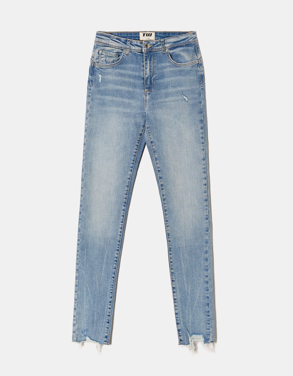 Push Up Blue Skinny Mid Waist Jeans