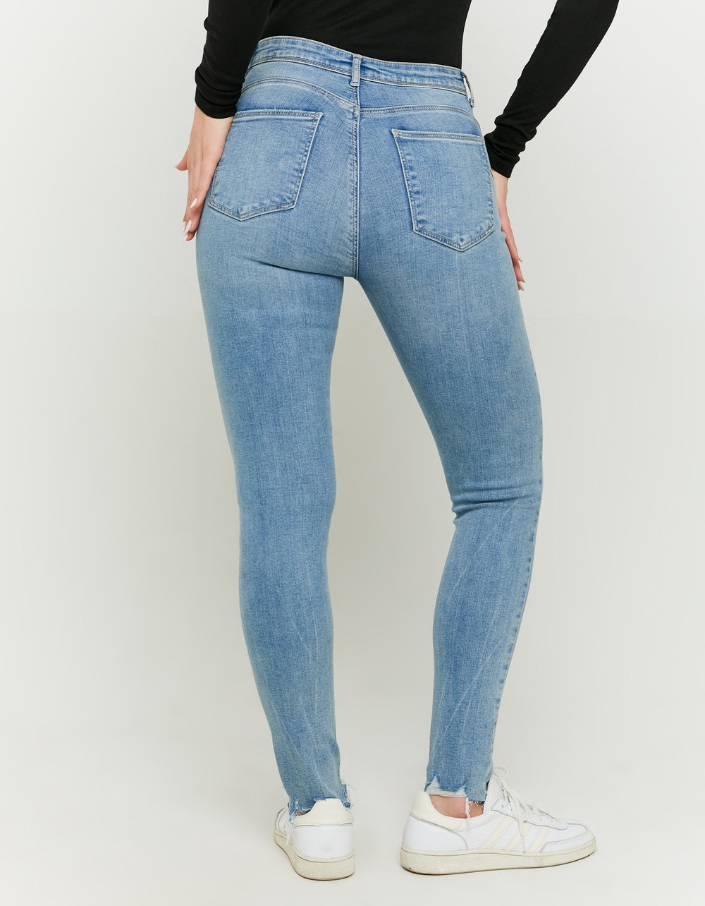 Push Up Blue Skinny Mid Waist Jeans