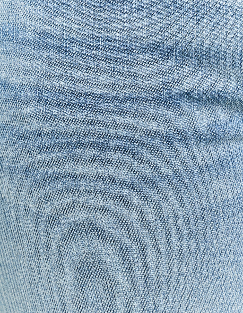 Ladies Blue Low-Waist Bootcut Jeans-Close Up View