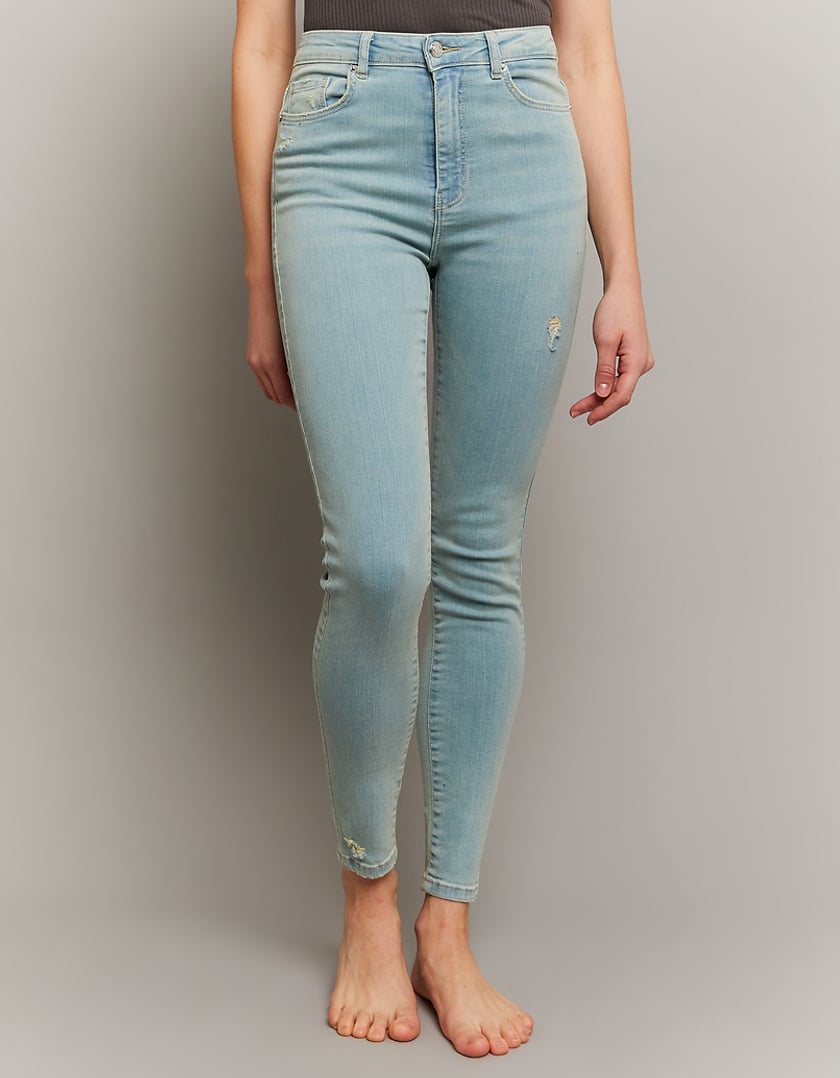 Tally Weijl Skinny High Waist Blue Jeans Blue front view