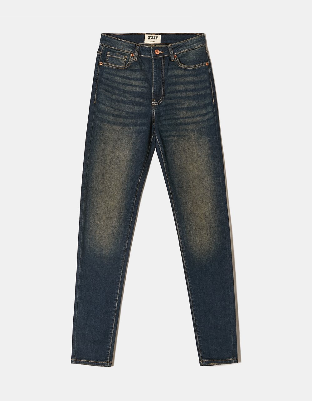 Tally Weijl Blue 016 High Waist Skinny Jeans BLUE side view