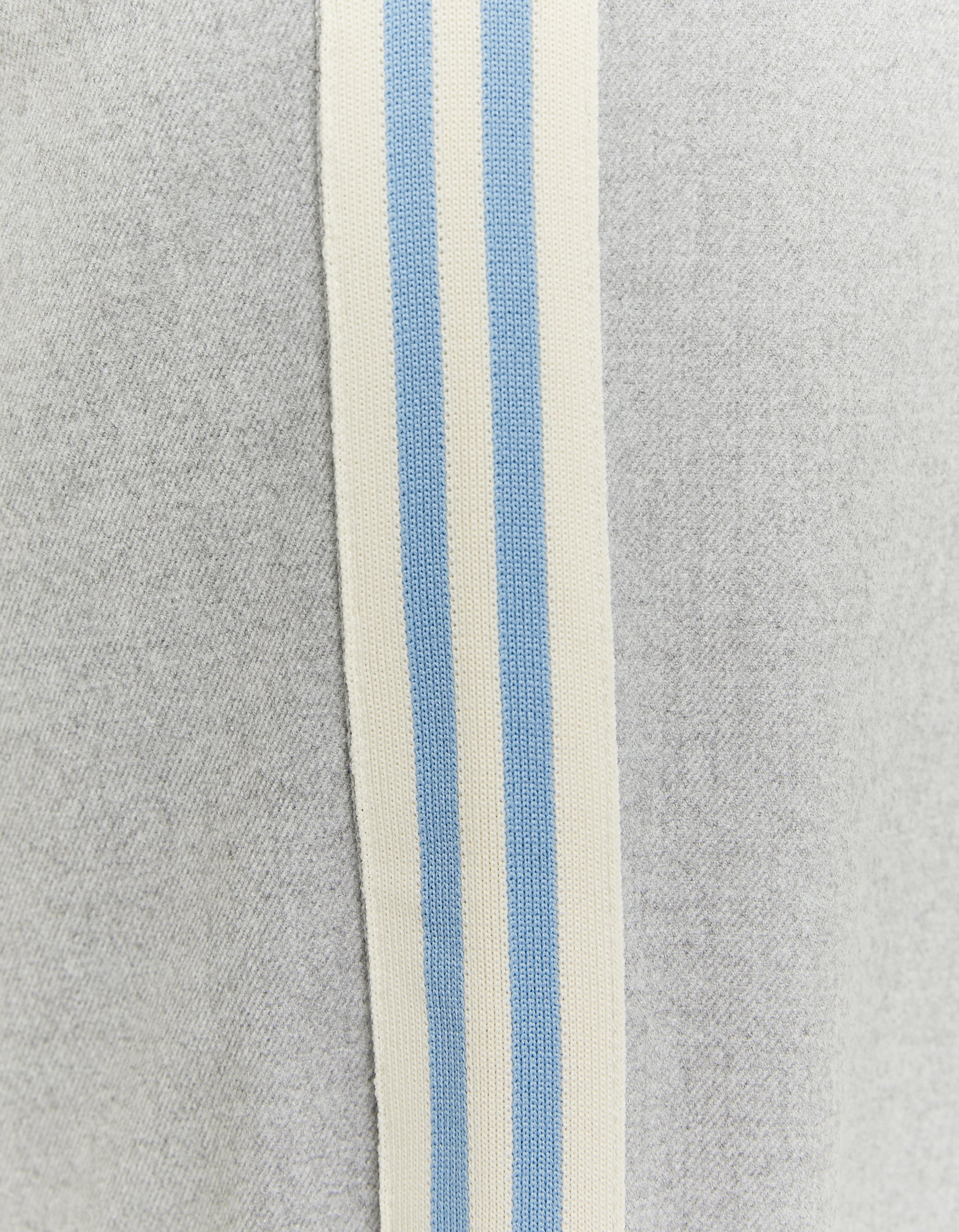 Ladies Grey Tailoring Wide Leg Trousers With Side Bands-Closer View