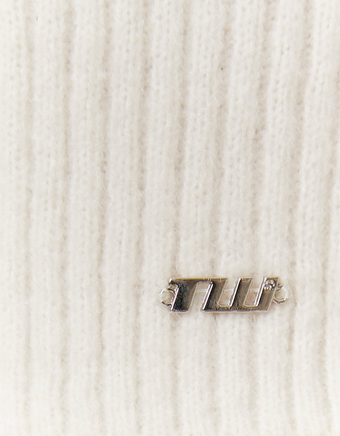 Tally Weijl White Turtle Neck Knit Jumper WHITE side view