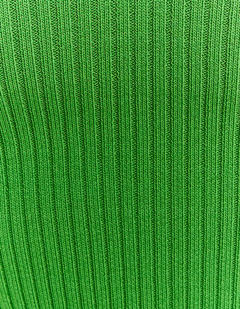 Ladies Green Knitted Crop Top-Pattern View