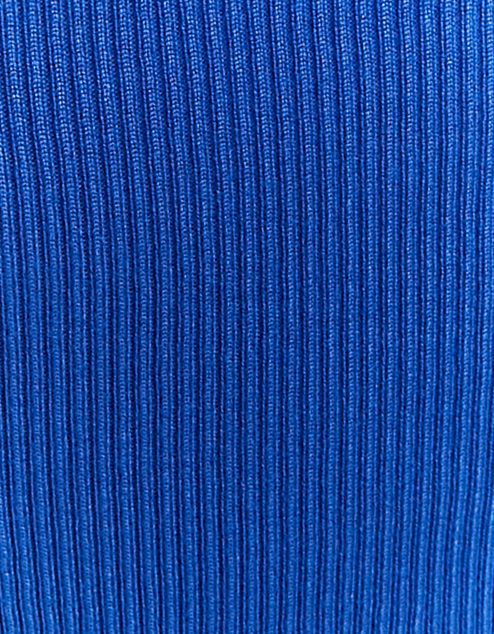 Ladies Blue Short Sleeve Knitted Top-Pattern View