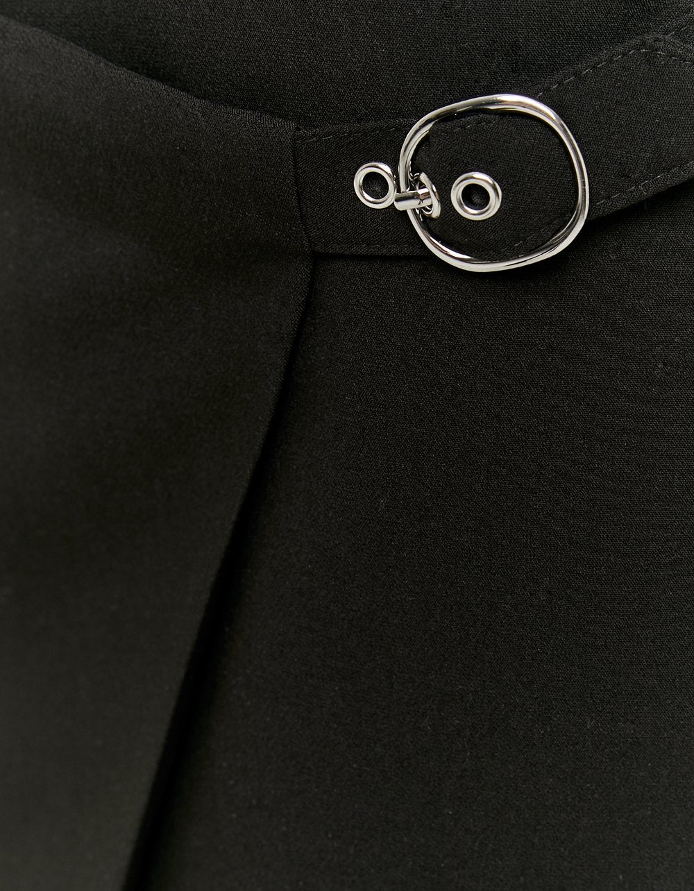 Ladies Black Skort-Buckle View