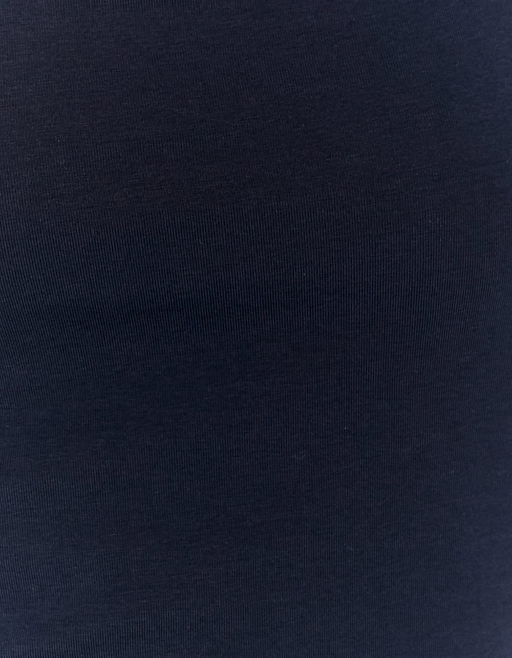 Ladies Dark Blue Basic Tank Top-Close Up View