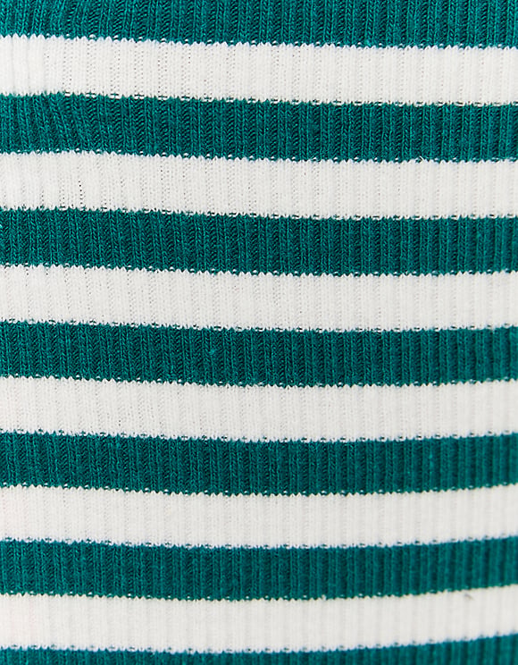 Tally Weijl Ribbed Stripped Basic Top Multi Colour back view