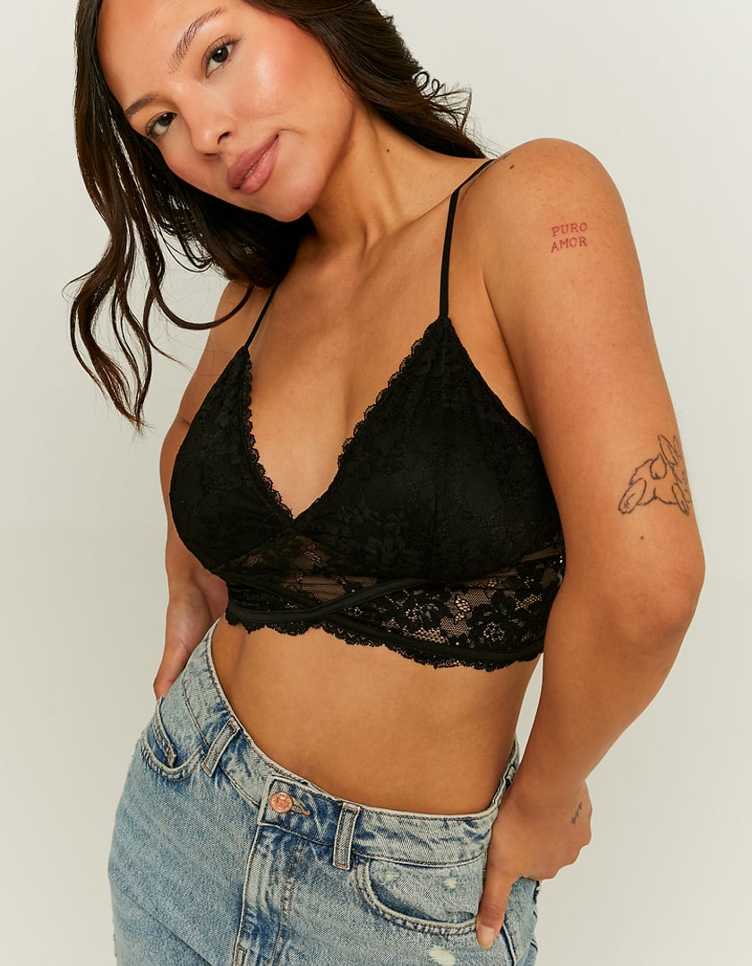 Tally Weijl Black Lace Bralette BLACK detail view