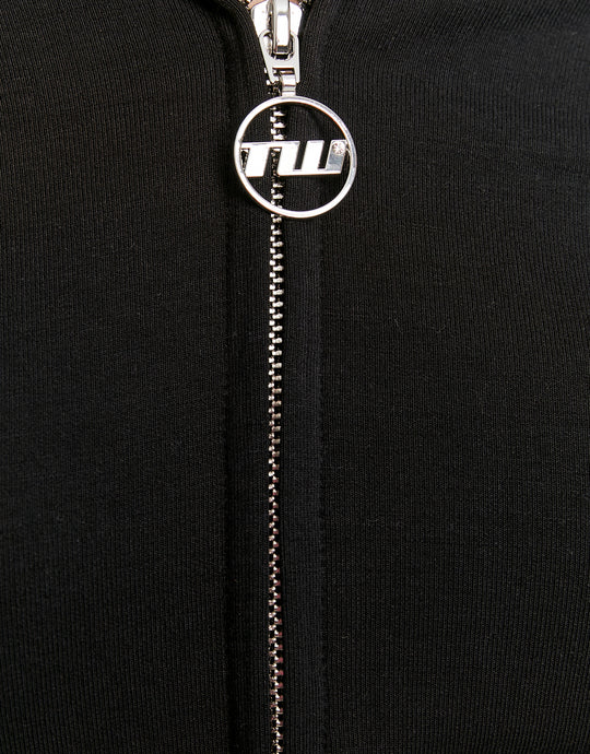 Tally Weijl black zip up hoodie zip fastening detail