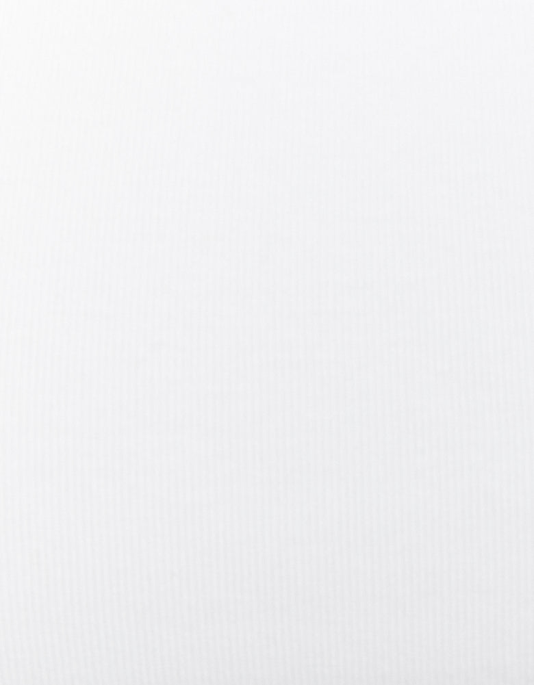 Ladies White T-Shirt With Square Neckline-Pattern View